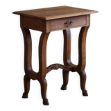 Antique Danish console, carved solid oak, lion's feet, Baroque style, 1890s.