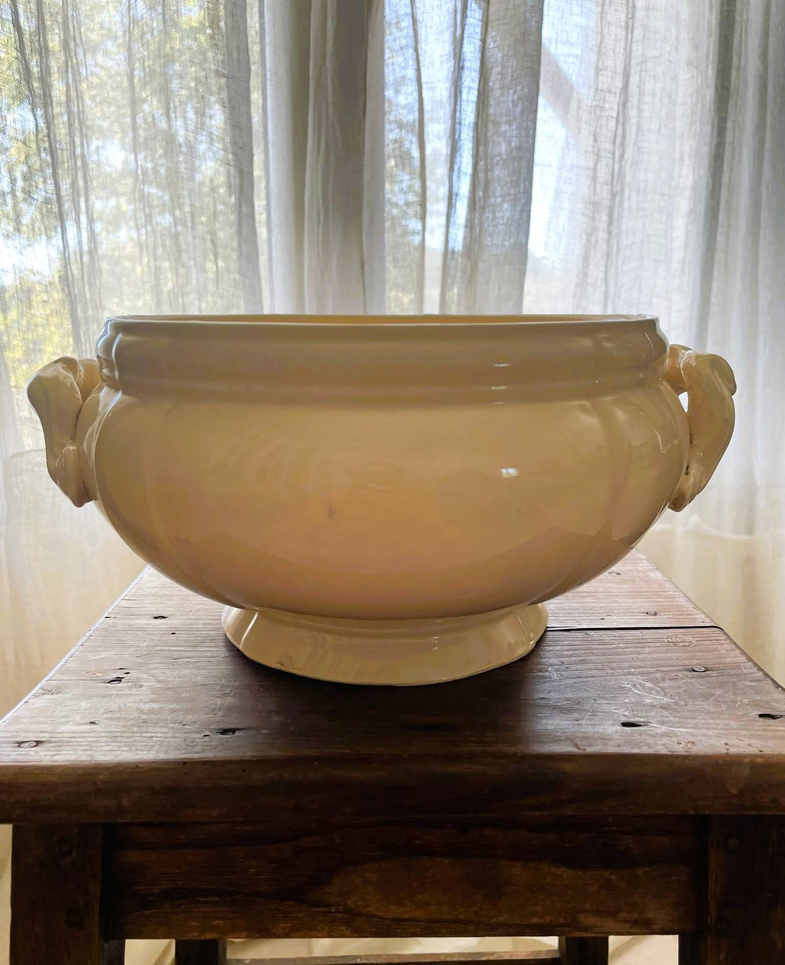 Vintage Sarreguemines soup tureen