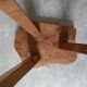 Vintage wooden tripod stool