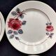 6 Badonviller and Lunéville mismatched dessert plates