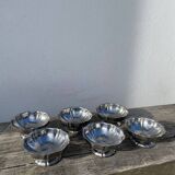 6 stainless steel cups 1970