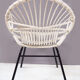 Fauteuil rotin blanc