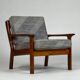 Danish teak armchair easy chair Juul Kristensen Glostrup vintage