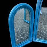 Wicker triptych mirror