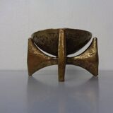 Brutalist Bronze Candleholder by Michael Harjes, 1960s