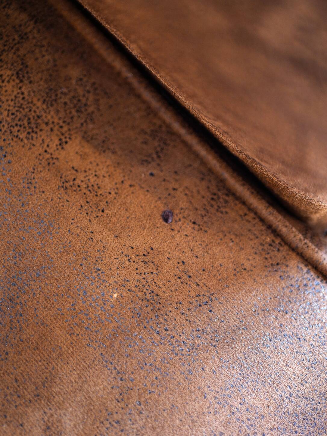 Club armchair in suede effect