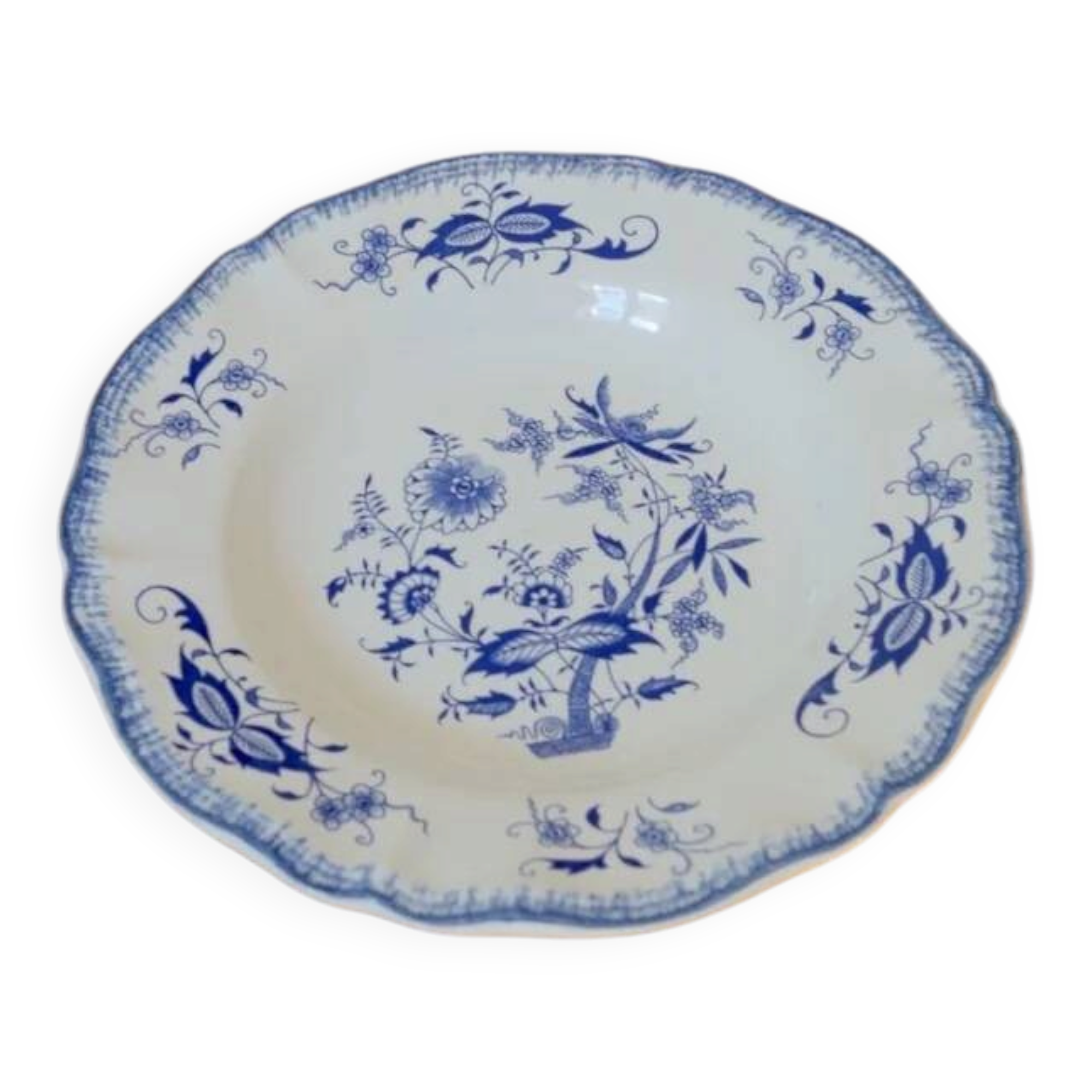 Blue plate Lancaster Sarreguemines