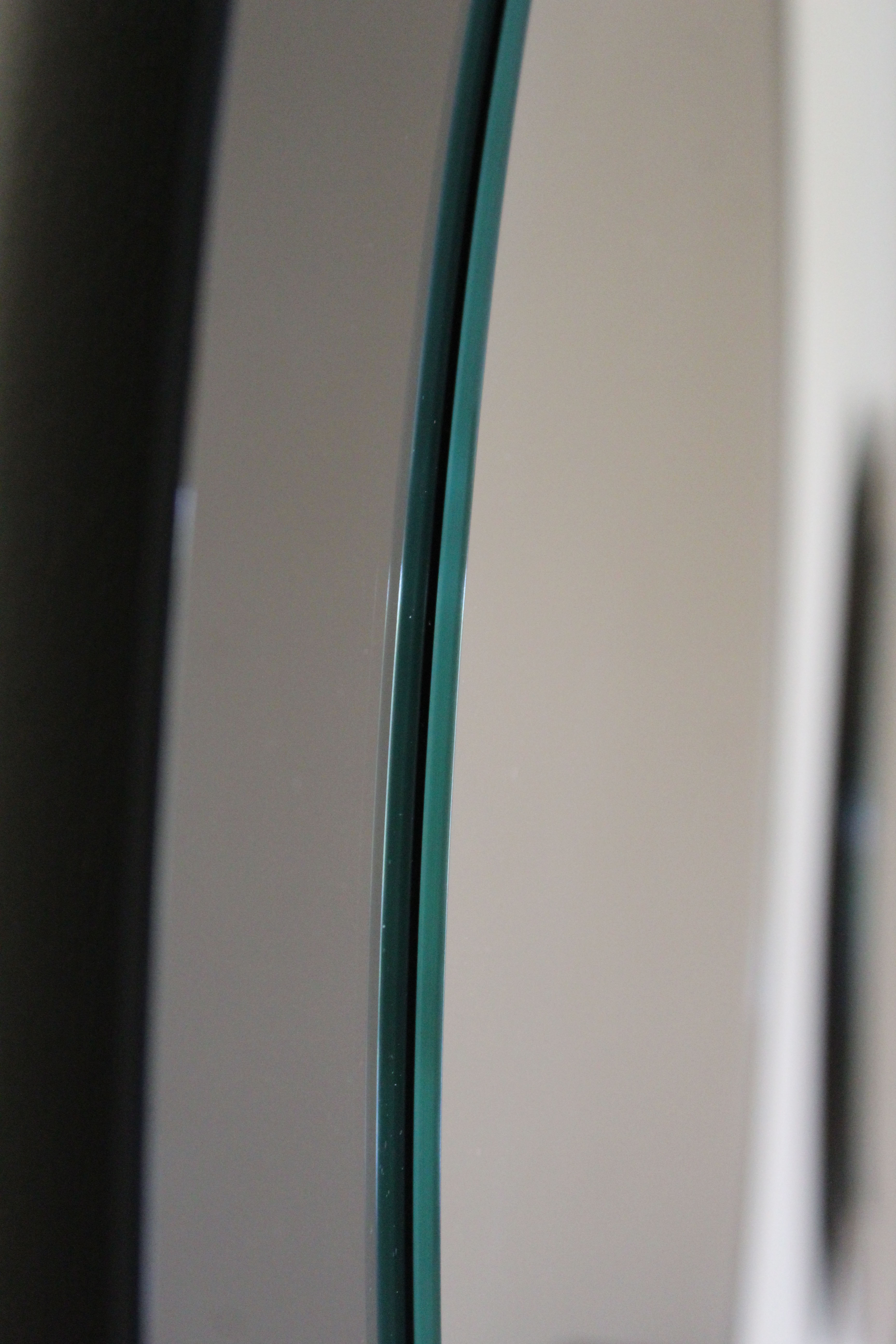 Deux miroirs rond  en verre Italie 70cm