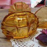 Bohemian Crystal Art Deco Toiletry Set