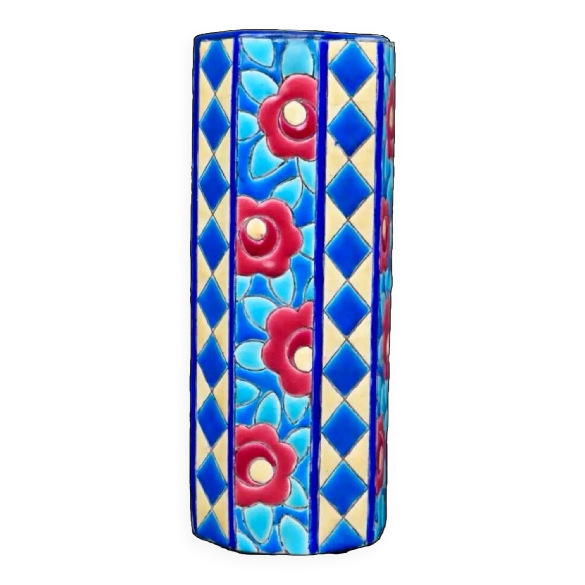 Longwy art deco vase