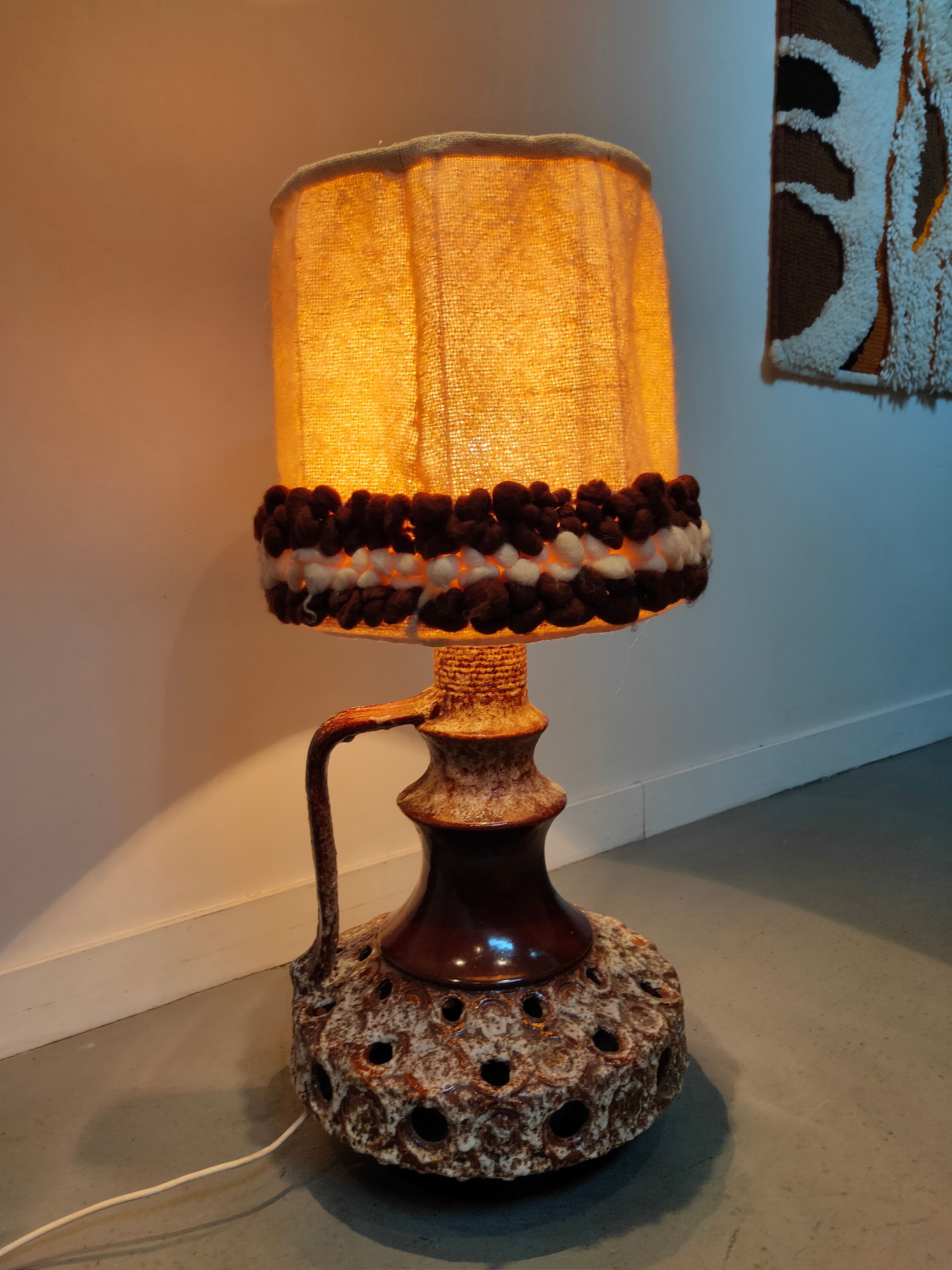 Vintage ceramic sun lamp