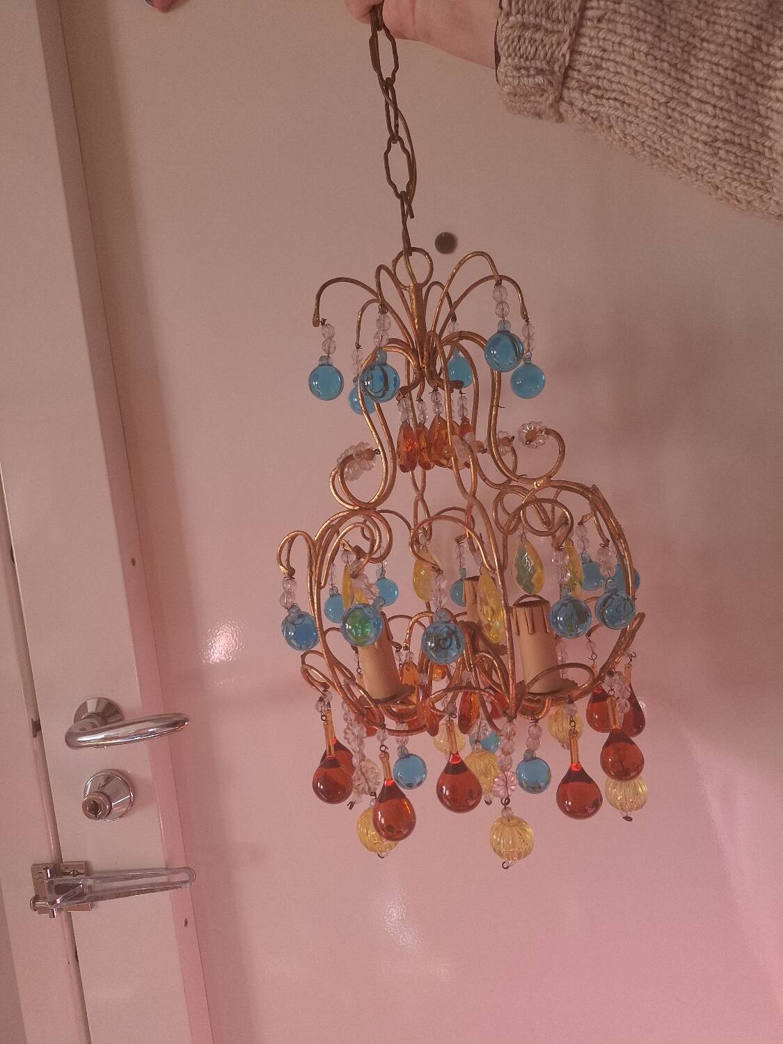 Vintage crystal chandelier