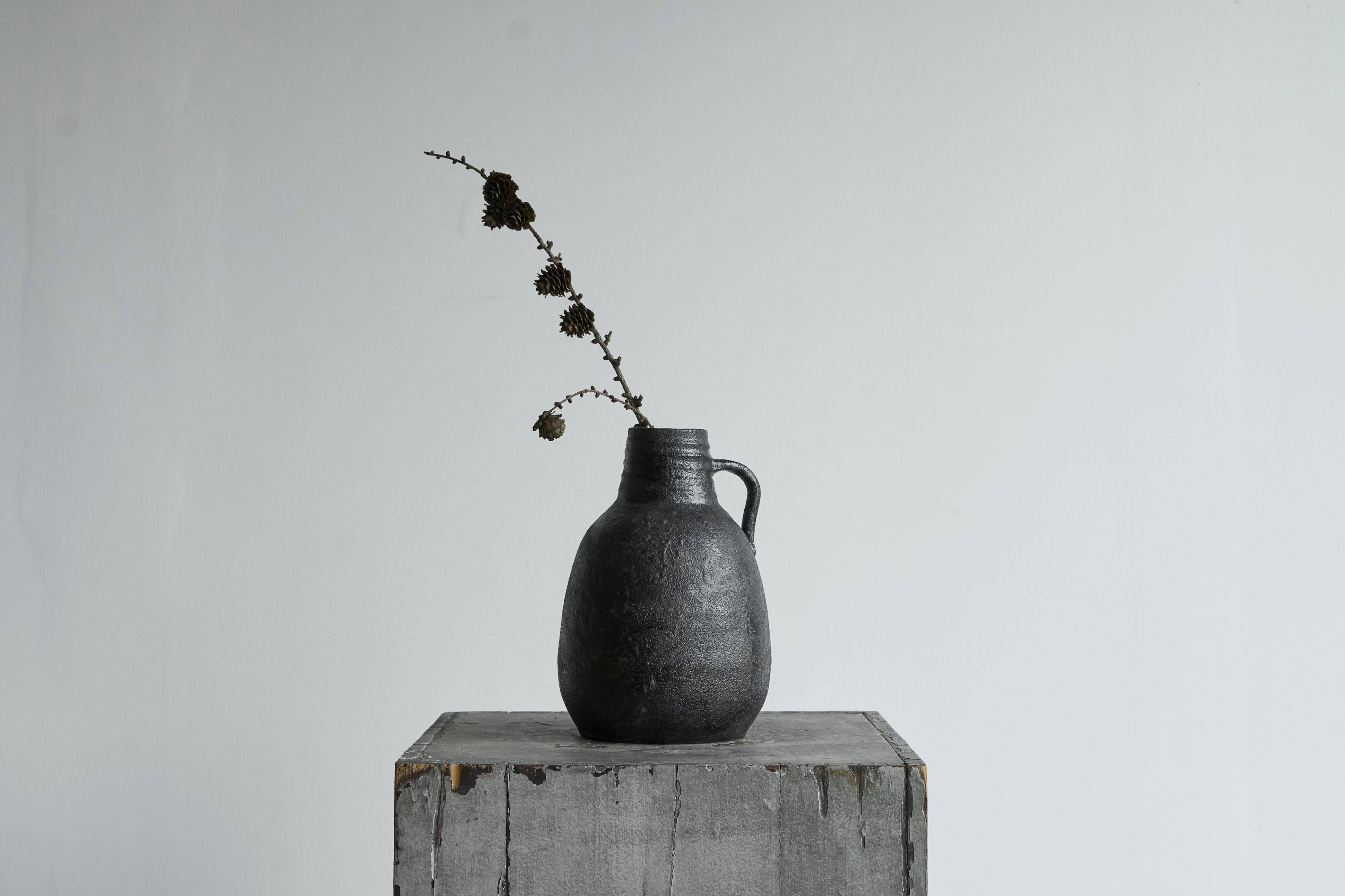 Wabi Sabi pottery vase from the mid-20th century.