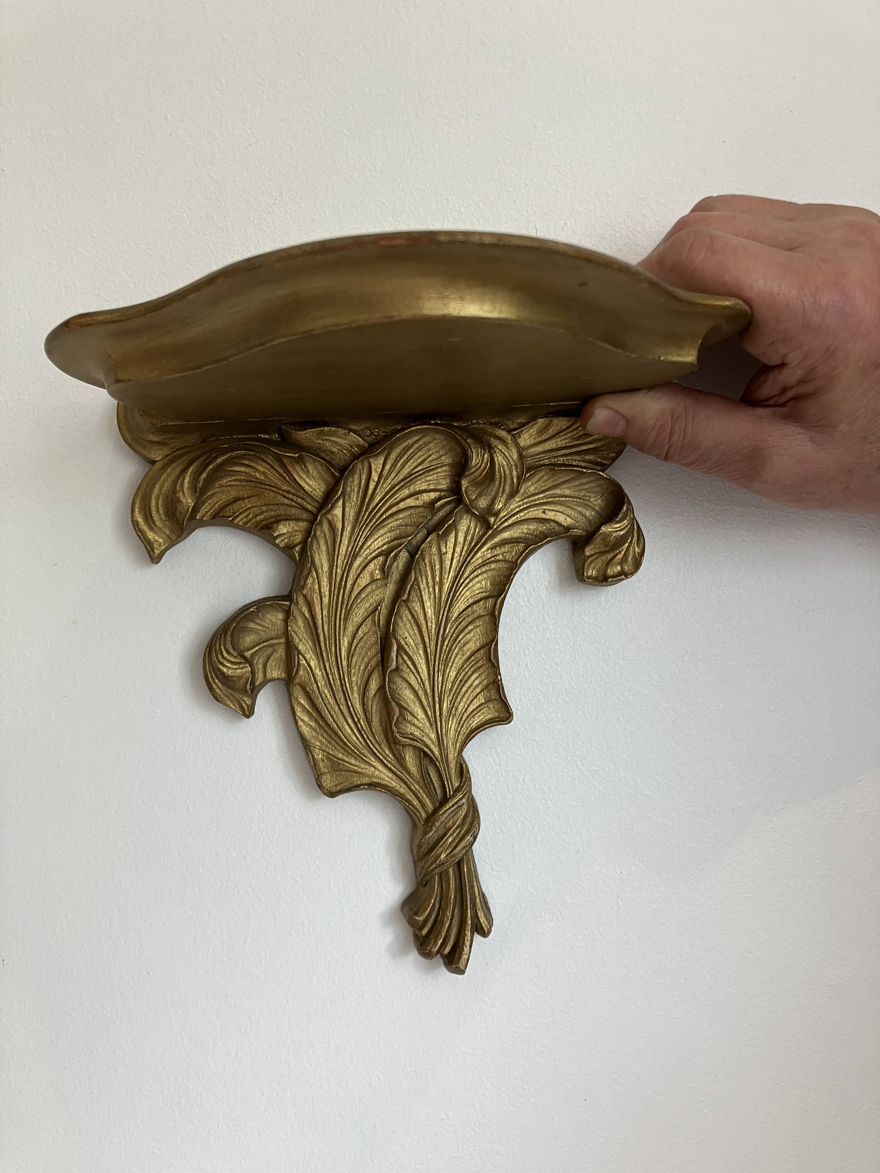 Pair of wooden consoles