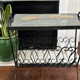 Side table, Vallauris magazine rack