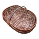 Vintage wicker gathering basket