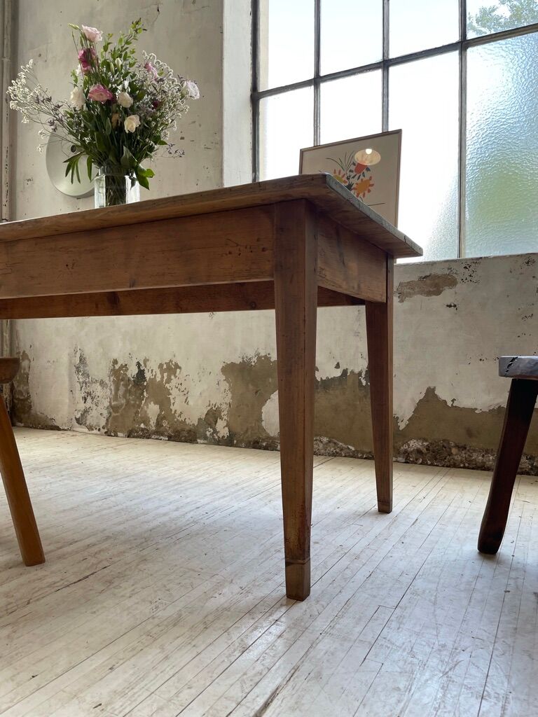 Farm table pine and walnut 2m