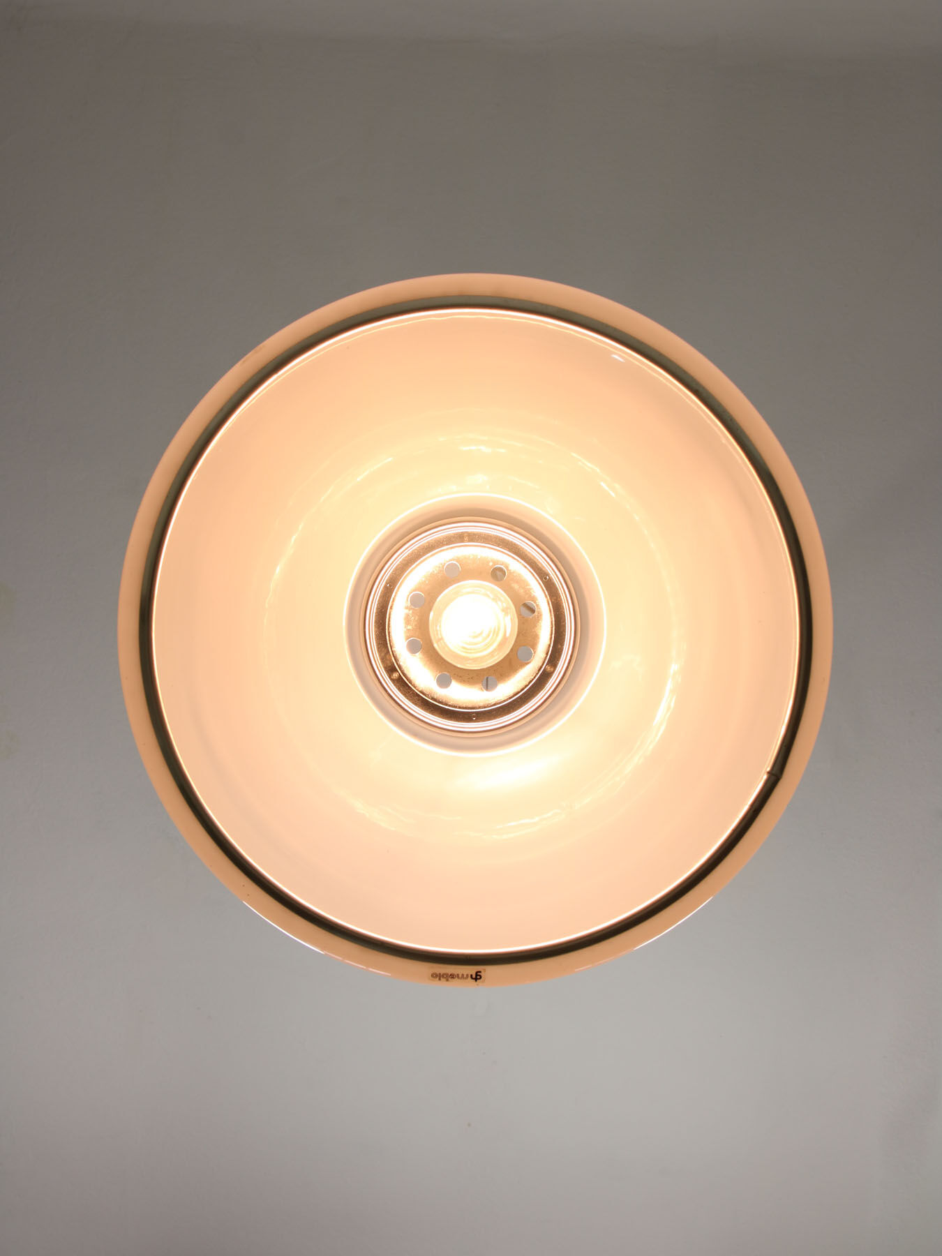 Mid-century Modern White Pendant Lamp from Guzzini, 1960s