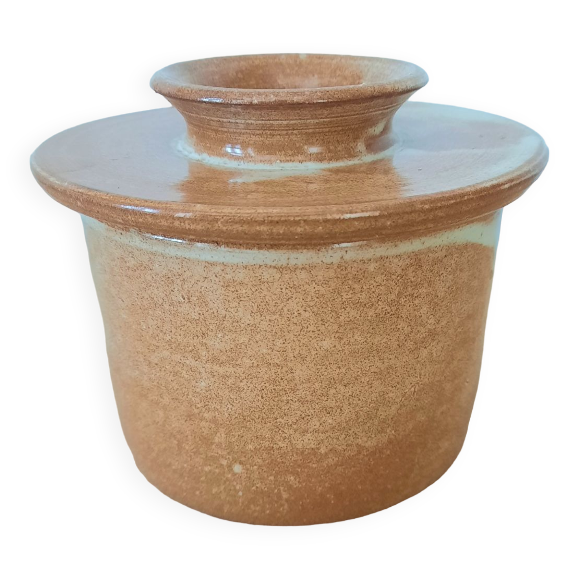 Stoneware butter dish