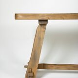 Elm table by Aranjou, France 1970s