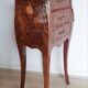 Antique bedside table in rosewood marquetry, Louis XV style