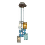 Murano Glass Ceiling Lamp, Italy 1970s