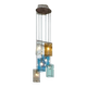 Murano Glass Ceiling Lamp, Italy 1970s
