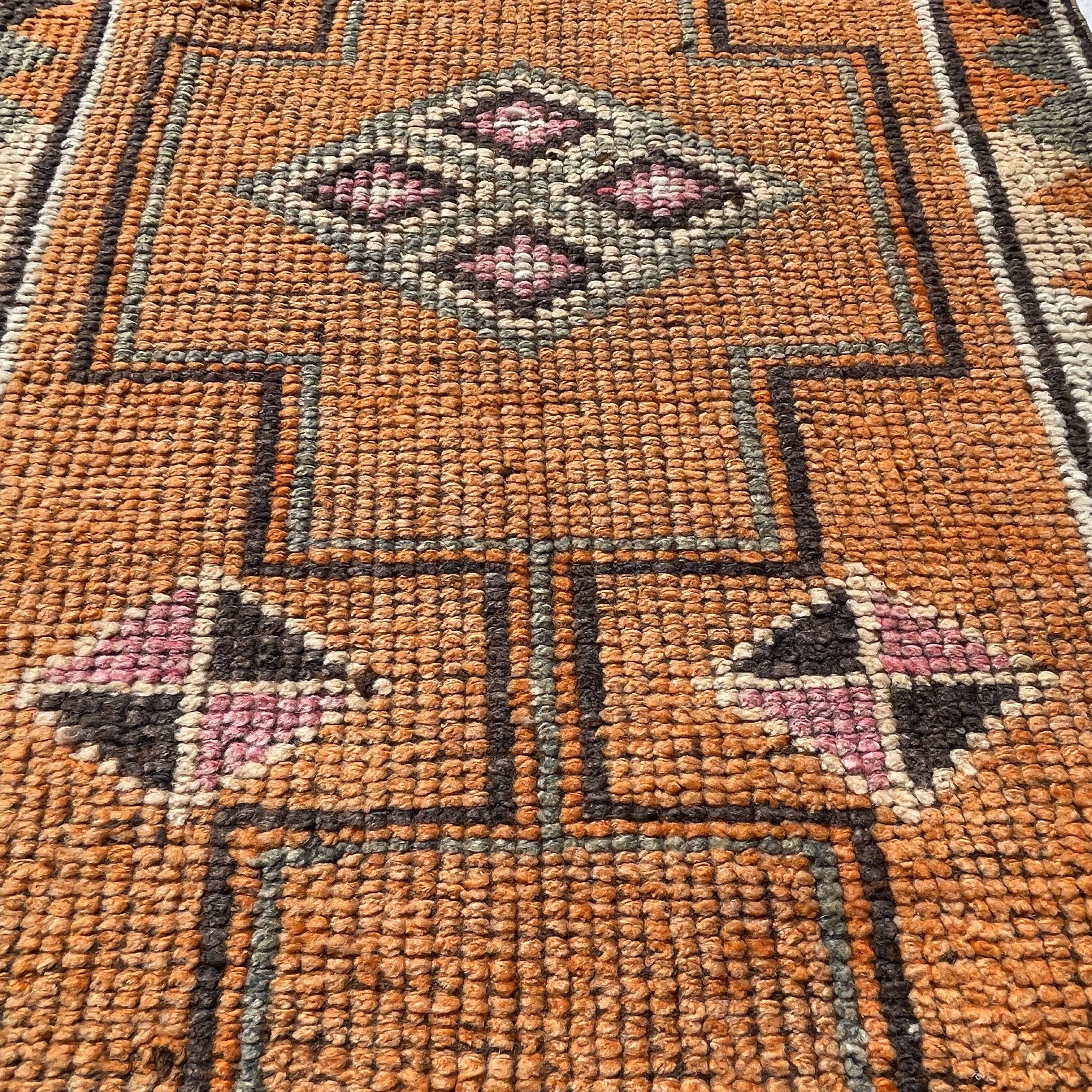 Traditional vintage kurdish herki rug 160 x 87 cm