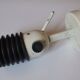 Vintage black bellows metal wall spot 1970