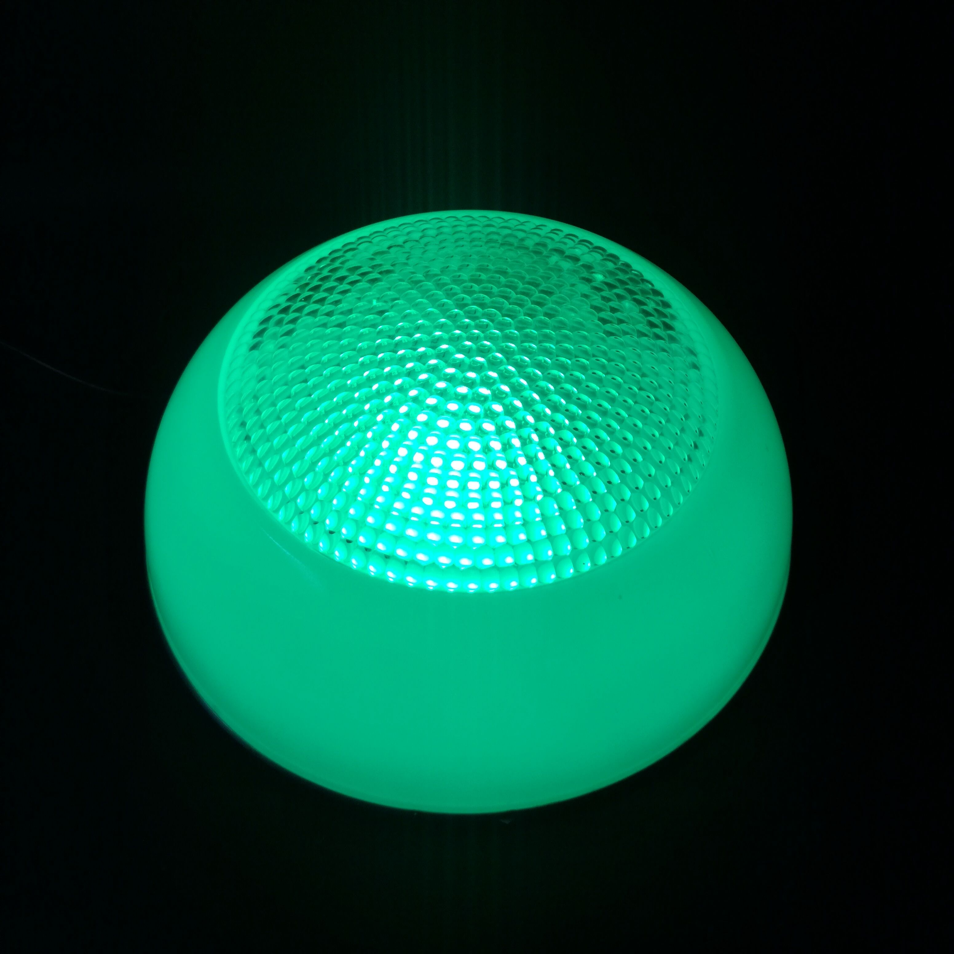 Large holophane ceiling or wall light in compressed glass