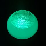 Large holophane ceiling or wall light in compressed glass