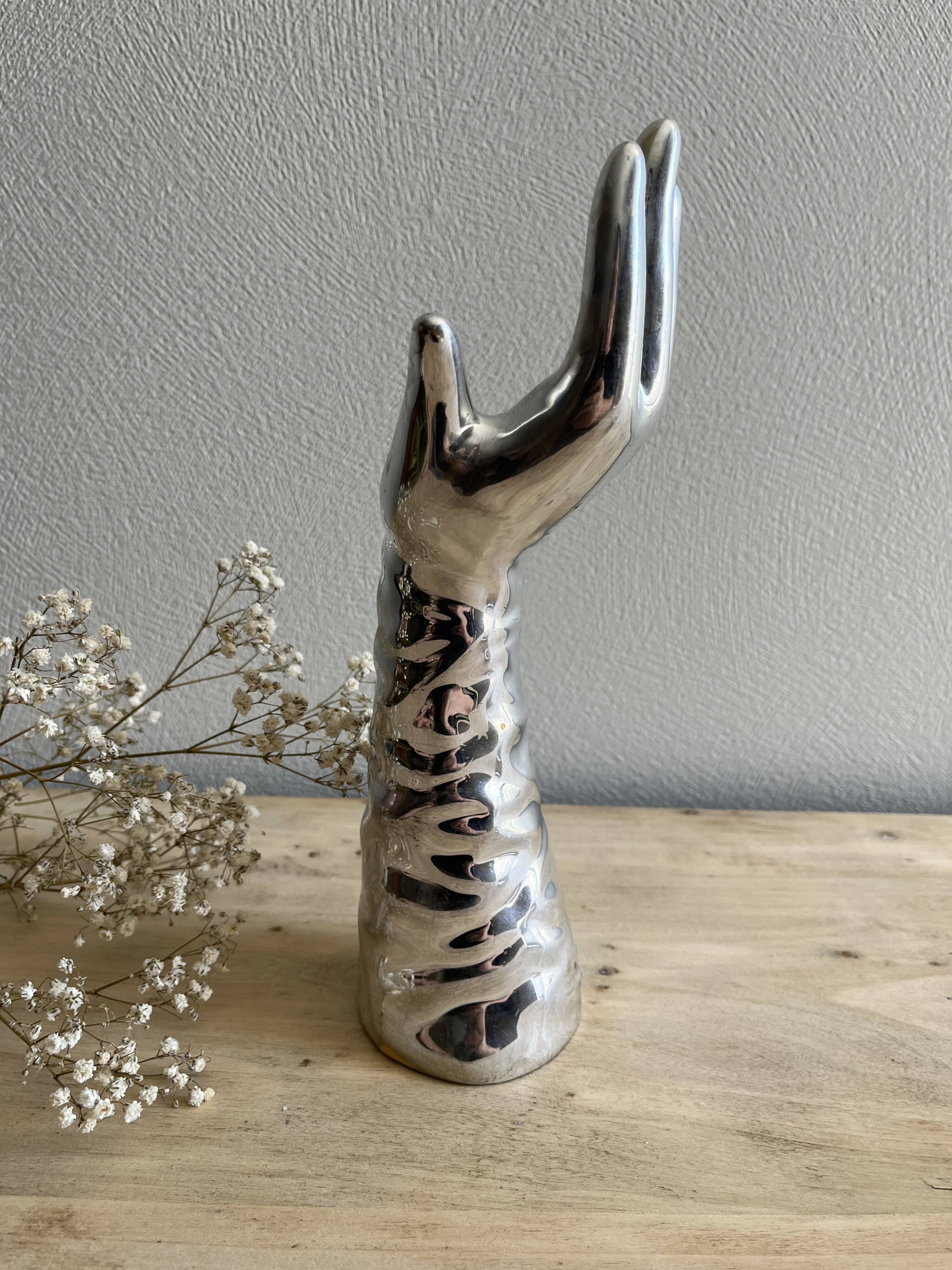 Hand ring vase vintage soliflore