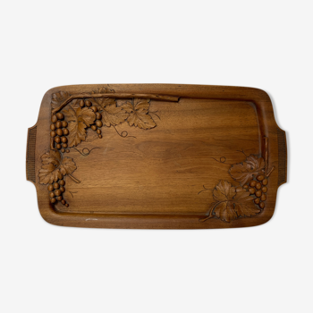 Scuplté wooden top in Art Nouveau Style Marbois