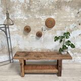 Solid wood carpenter's workbench