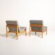 Pair of “Moduline” Armchairs by Torben Lind and Ole Gjerløv-Knudsen