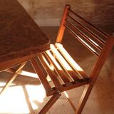 Foldable school desk from the 70s.