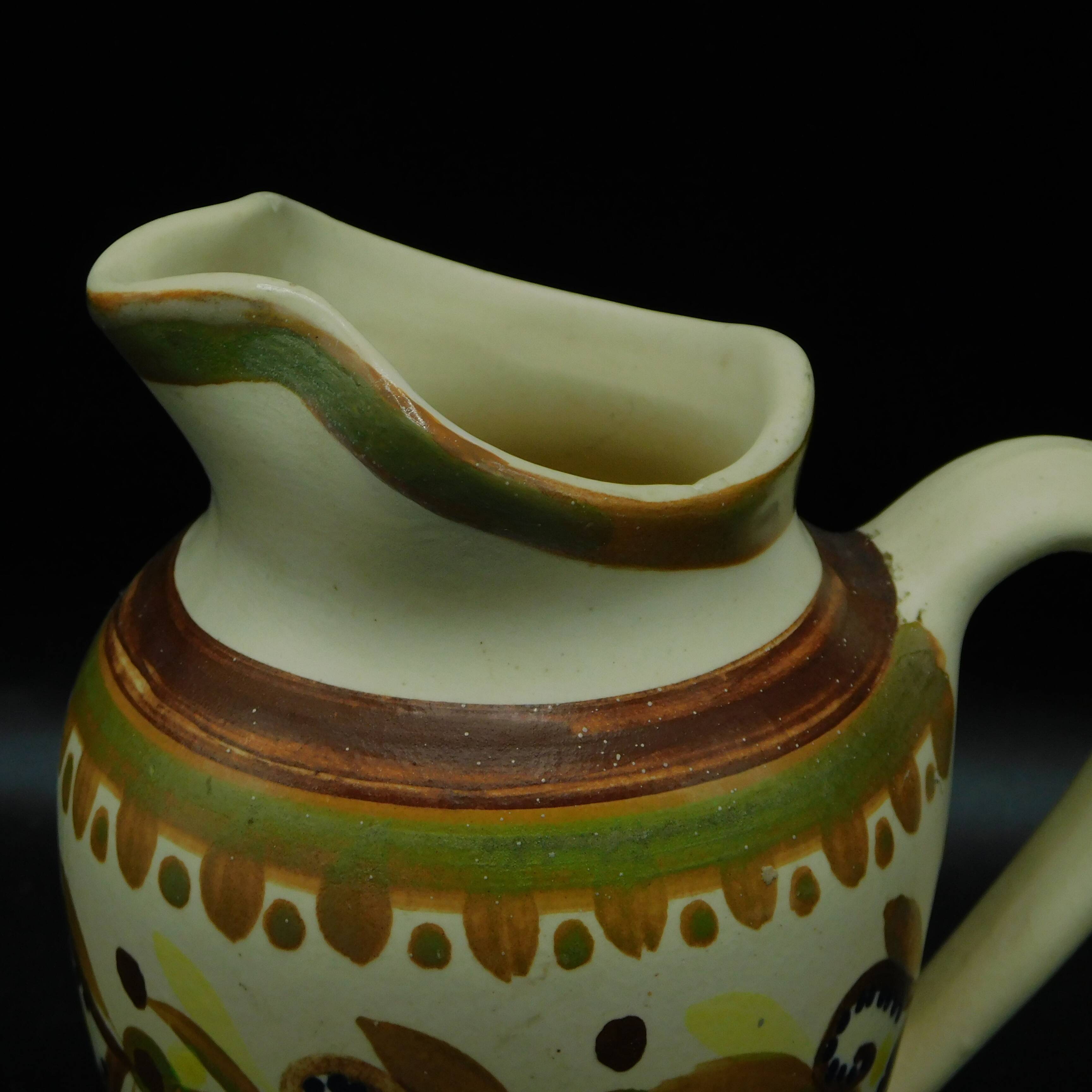 Pitcher / High Creamer HB Quimper - Hearts & Flowers