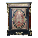 Napoleon III sideboard (late 19th century), marble, Boulle marquetry.