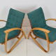 Pair of Bent Beechwood Armchairs,Design Jan Vaněk,1930's.