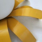 Wall light  ingold yellow metal and opaline sun