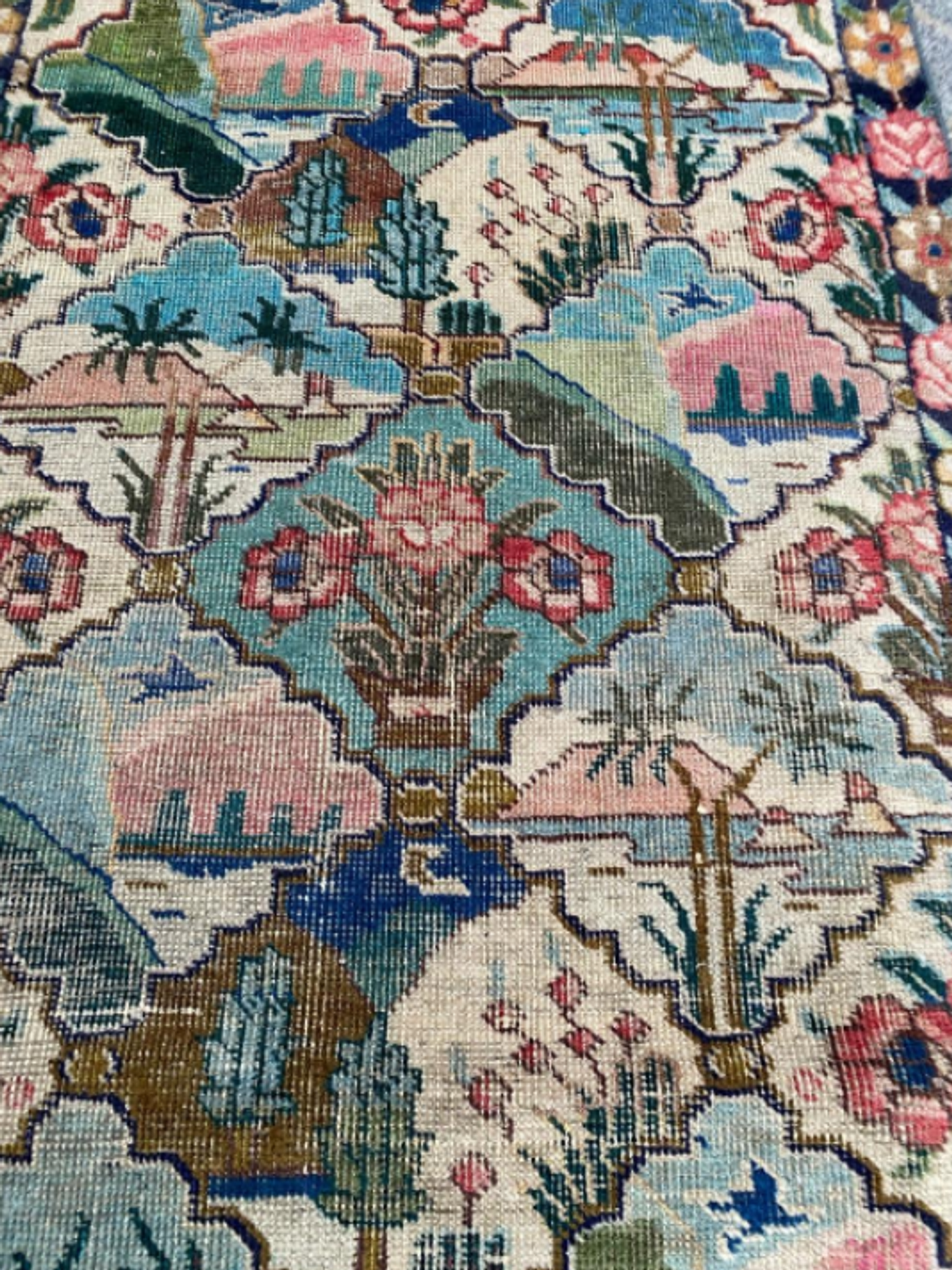 Tapis décoratif vintage Mahal 129x79cm