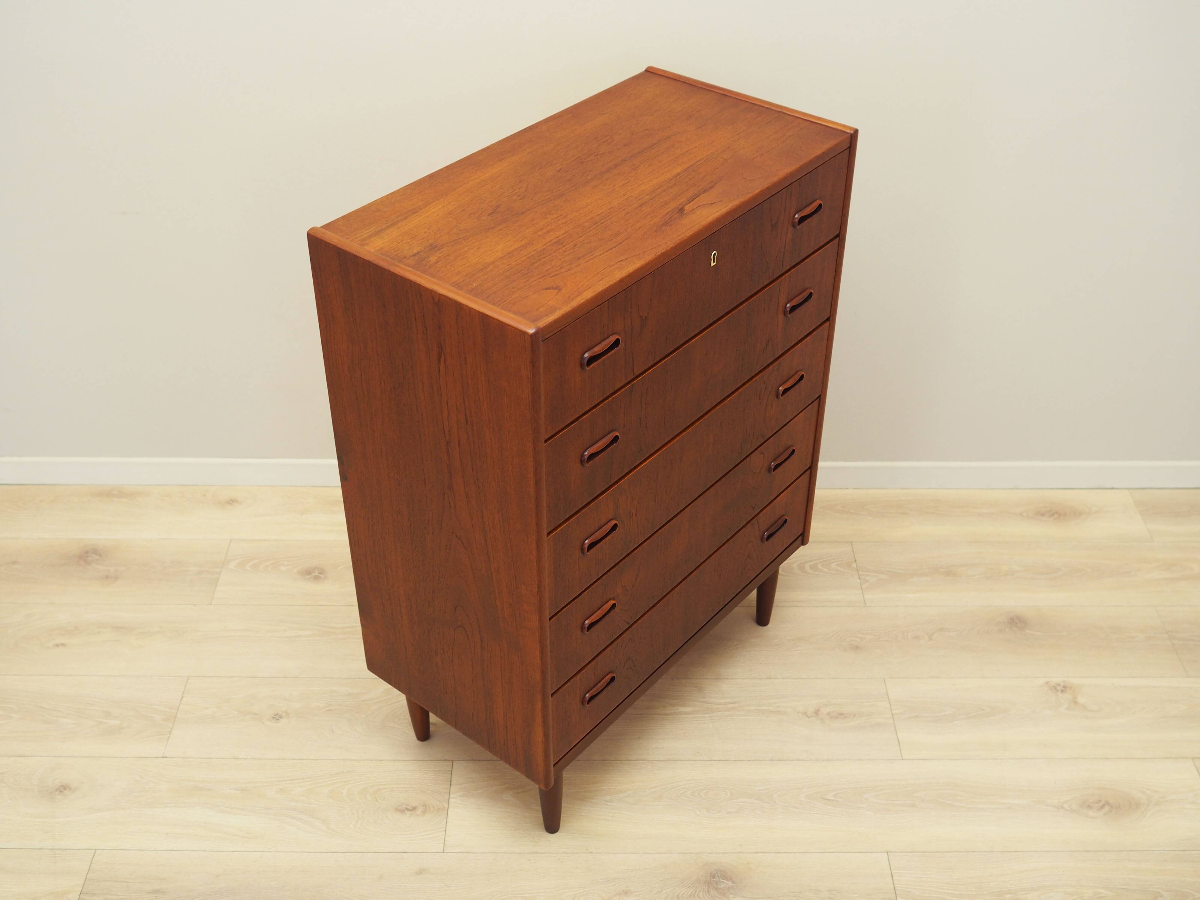 Teak chest of drawers, Danish design, 1970s, production: Denmark