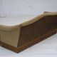 1960s, Danish 3-seater sofa, olive green furniture velour, beech wood.