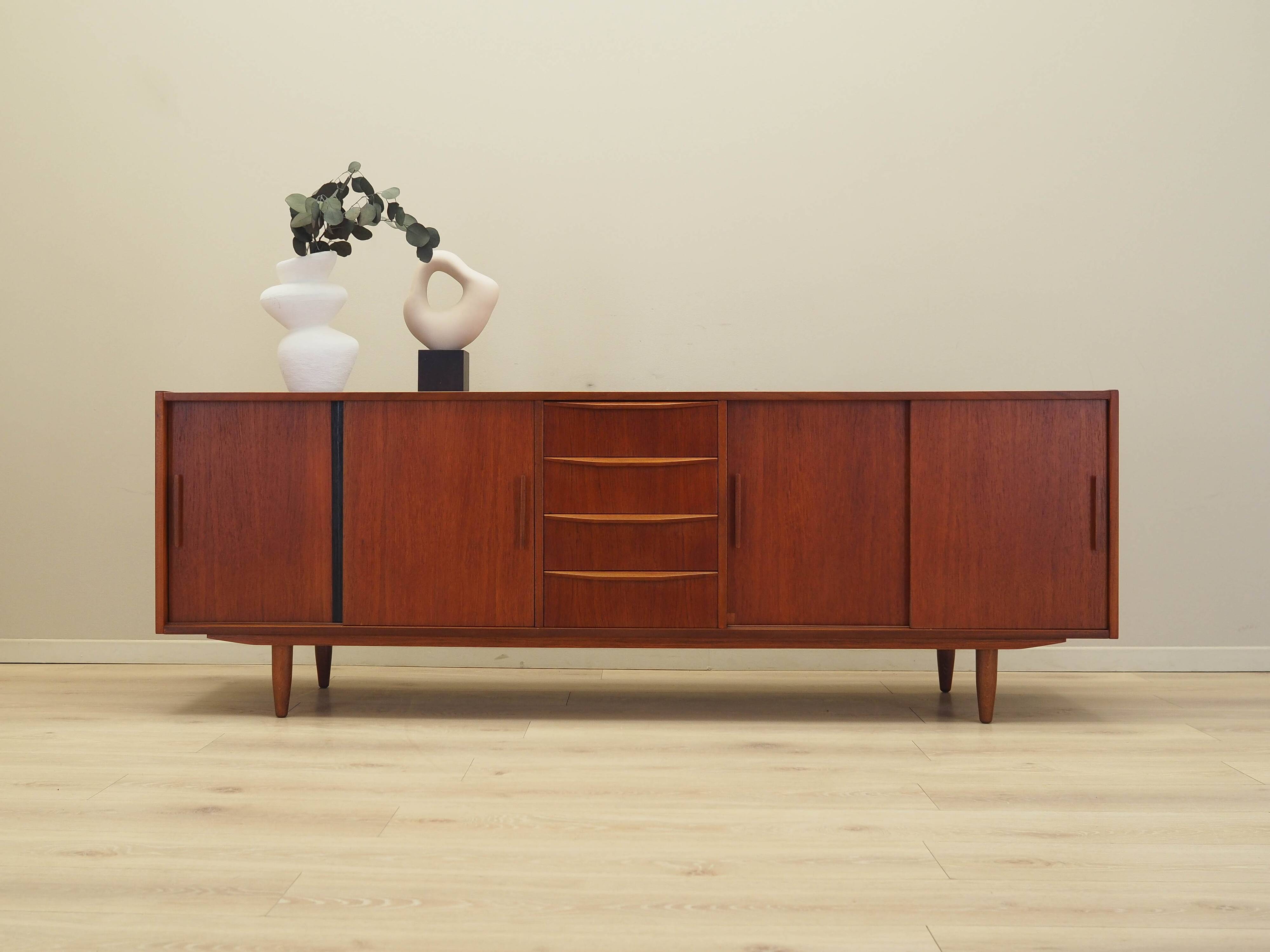Teak sideboard, Danish design, 1970s, made in Denmark.