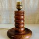 Pair of solid wood table lamp bases - mid 20th century.