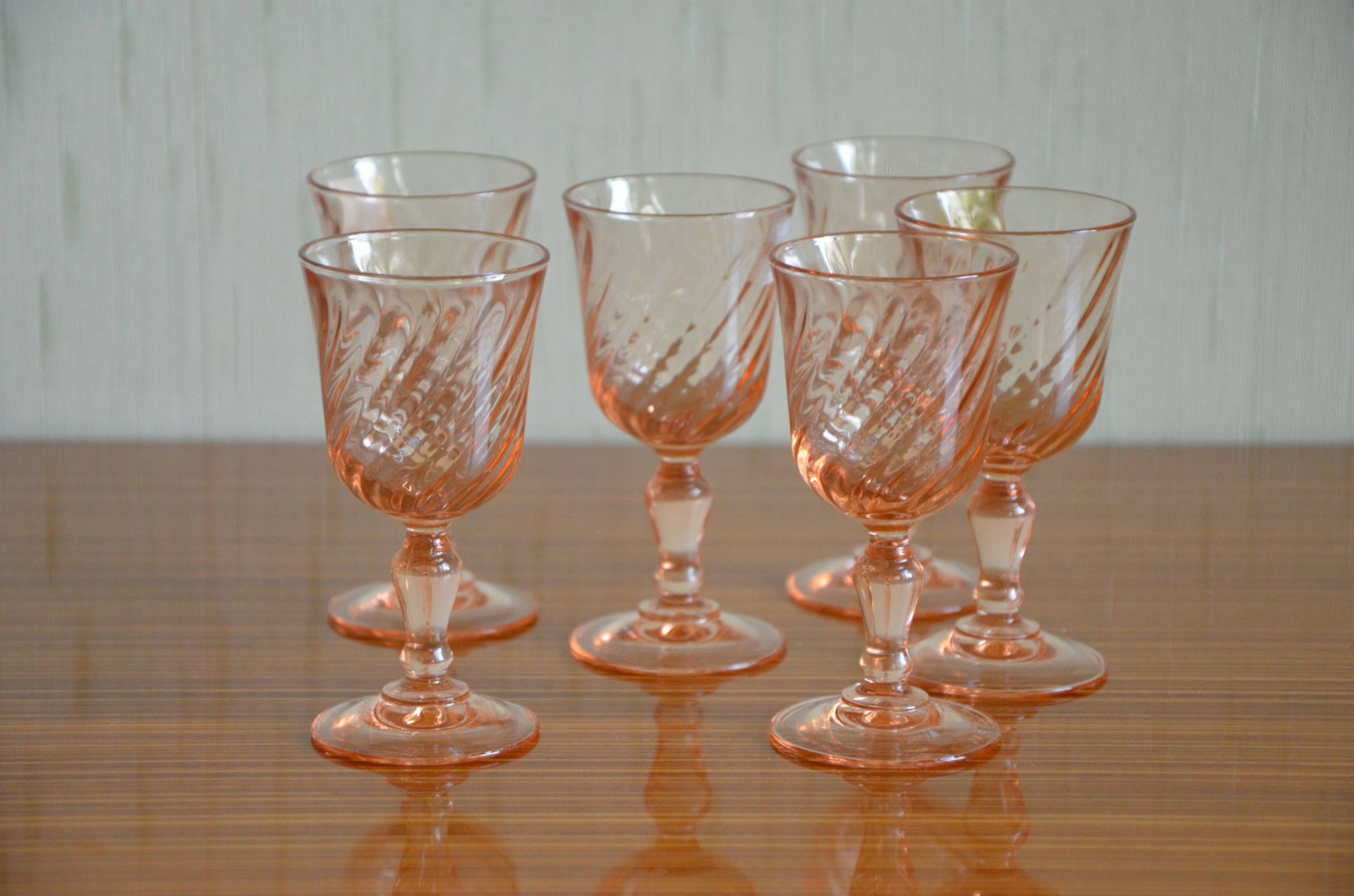 Set of 6 art deco liqueur glasses