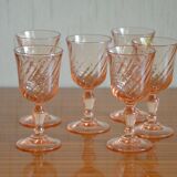 Set of 6 art deco liqueur glasses
