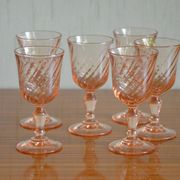 Set of 6 art deco liqueur glasses
