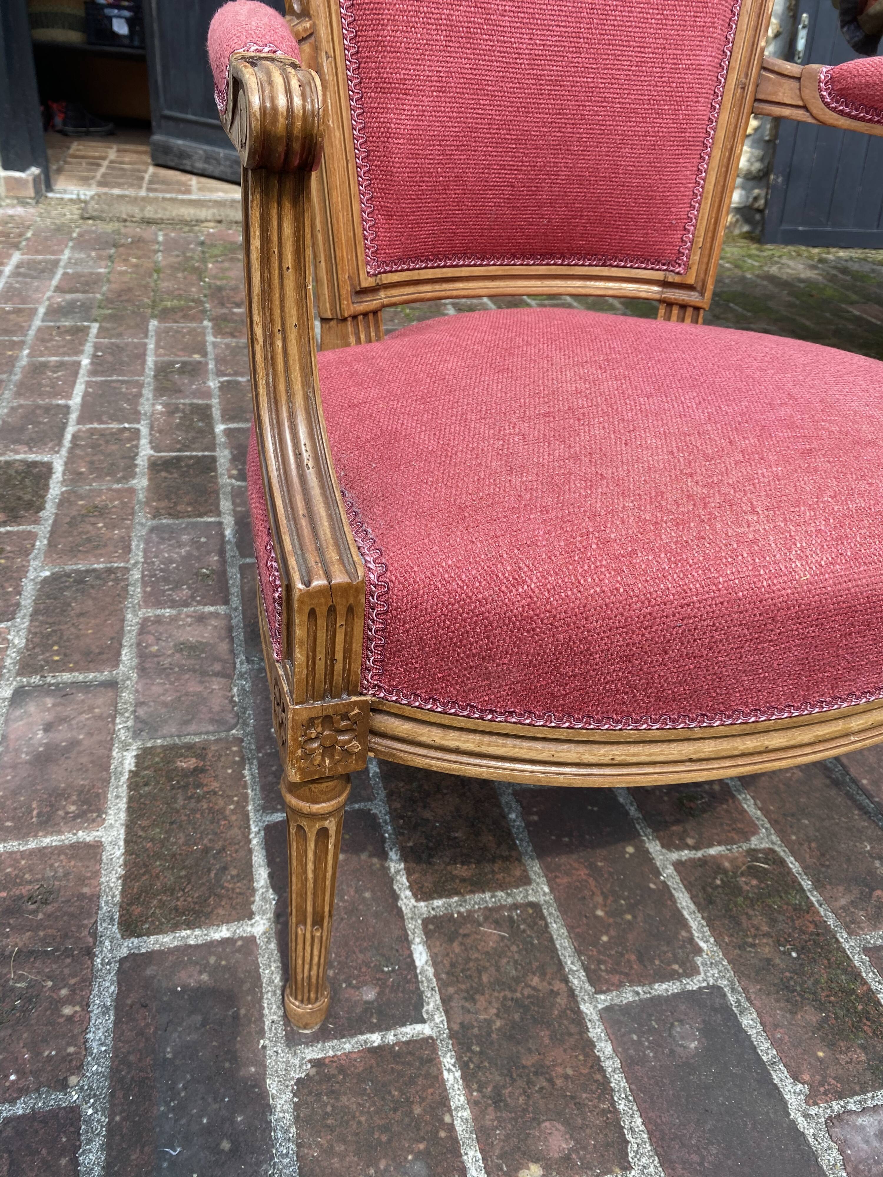 Cabriolet armchair Epoque Louis 16