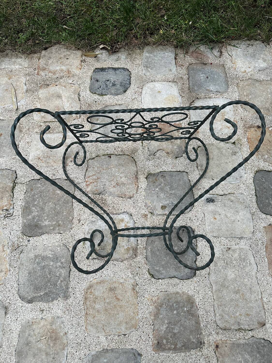 Wrought iron coffee table